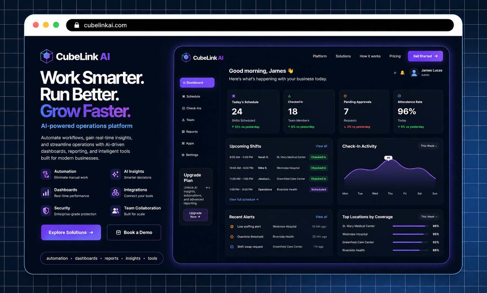 CubeLink AI workflow platform project preview